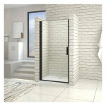Aica sanitaire - aica porte de douche noire 80x200cm porte de douche pivotante noir en 8mm verre anticalcaire ... Aica sanitaire - aica porte de douche noire 80x200cm porte de douche pivotante noir en 8mm verre anticalcaire ...