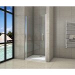 Aica porte de douche pivotante 70x180cm en 6mm verre anticalcaire porte de douche hauteur 180cm installation ...