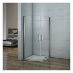 90x90x195cm porte de douche pivotante avec un receveur correspondant � la dimension de la cabine de douche ...