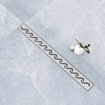 Aica sanitaire - aica caniveau de douche italienne acier inoxydable siphon de sol douche, hauteur réglable ... Aica sanitaire - aica caniveau de douche italienne acier inoxydable siphon de sol douche, hauteur réglable ...