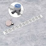 Aica sanitaire - aica caniveau de douche italienne acier inoxydable, siphon de sol de douche avec version ...