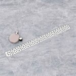 Aica sanitaire - aica caniveau de douche italienne acier inoxydable, caniveau de sol � l'italienne grille ...