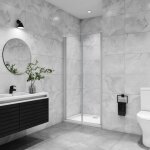 Aica sanitaire ? porte de douche battante 90x180cm ? verre de s�curit� 5mm anticalcaire ? profil� blanc ...