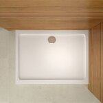 Aica sanitaire - receveur de douche 80x100cm estra plat rectangulaire bac  douche