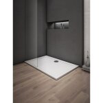 Aica sanitaire - aica receveur de douche extra plat 100x80cm r�sine et charges min�rales blanc rectangle ...
