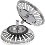 Aiducho 2 pi�ces cr�pine d'�vier cr�pine d'�vier drain de cuisine 84mm, bouchon d'�vier de cuisine bouchon, ...