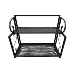Aiducho - etagre rangement douche, tagre en fer  deux niveau organisateur panier, panier etagre ...