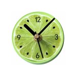 Tumalagia - aimant réfrigérateur magnet frigo horloge murale rond motif citron vert Tumalagia - aimant réfrigérateur magnet frigo horloge murale rond motif citron vert