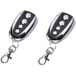 Aiperq - 2 x metteur  main 433 mhz porte de garage tlcommande, compatible avec les modles nice flor ...