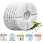 Aiperq - lot de 6 filtres automatiques pour fontaine  chat, avec rsine et charbon actif (rond)