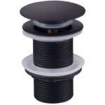 Aiperq ? bonde de lavabo noire sans trop - plein ? laiton de haute qualit� ? m�canisme clic - clac ? ...