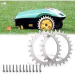 Aiperq - convient pour bosch indego xs 300, s500, s + 500, robot tondeuse � gazon, crampons de roue de ...
