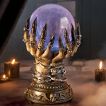 Aiperq ? boule de cristal c�leste en verre sensible au toucher ? effet plasma color� interactif ? d�coration ...