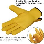 Aiperq - gants de travail en cuir - gants de jardinage résistants aux épines - pour homme et femme - ... Aiperq - gants de travail en cuir - gants de jardinage résistants aux épines - pour homme et femme - ...