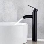 Aiperq - mitigeur de lavaborobinet de salle de bain, robinet de lavabo noir, robinet de haute qualit�, ...