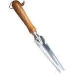 Aiperq - outil de dsherbage manuel avec poigne en bois et tte en acier inoxydable avec mesure, extracteur ...