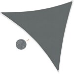 Aiperq - voile d'ombrage triangulaire 3x3x3m imperm�able toile ombrage uv protection pour patio jardin, ...