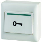 Bouton poussoir de sortie - saillie - symbole clef grav� aiphone bpsp