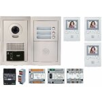 Pack vid�o gtbv3e 3 boutons avec 3 moniteurs gt1m3 programm�s aiphone