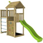 Tp toys - aire de jeux cl�matite skywood double plateformes toboggan - bac � sable - bois fsc�