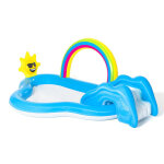 Bestway ? aire de jeux gonflable arc - en - ciel 257x145x91 cm ? toboggan et fontaine � eau ? pvc ? capacit� ...