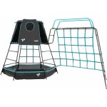 Aire de jeux m�tal explorer tour - tapis explorer - pont de singe - filet - piscine � balles h201 cm