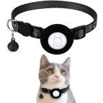 Airtag apple air tag collier pour chat avec boucle de s�curit� et cloche, collier r�fl�chissant pour ...
