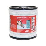 Ako agrartechnik - ruban premium plus blanc / vert 40 mm 10 conducteurs, bobine 200 m Ako agrartechnik - ruban premium plus blanc / vert 40 mm 10 conducteurs, bobine 200 m