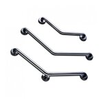 Akw - barre d'appui coude 135 inox 400x400mm - 3 points de fixations