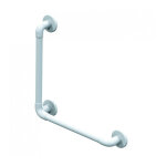 Akw - barre d'appui lisse renforcée coudée 90° 450x450 Akw - barre d'appui lisse renforcée coudée 90° 450x450