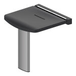 Akw - sige de douche relevable avec pied - dcor : noir ral 7021