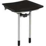 Akw - si�ge de douche rugao noir relevable 02023gr - ls