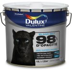 Dulux valentine - peinture blanche 98% monocouche - mat 10l - pour murs boiseries et plafonds