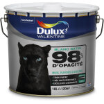 Dulux valentine - peinture blanche 98% monocouche - satin 10l - pour murs boiseries et plafonds