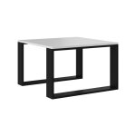 Hucoco - alada - table basse carrée style industriel - 67x67x40 cm - table à café blanc&noir Hucoco - alada - table basse carrée style industriel - 67x67x40 cm - table à café blanc&noir