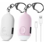 Alarme autonome 130 db alarme personnelle d'urgence, rechargeable alarme de scurit avec led lampe de ...