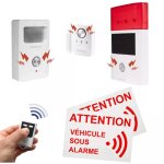 Alarme autonome sans - fil bateau essentiel 2 - dtecteur 4 - en - 1 + mouvement + sirne solaire + tlcomman ...