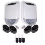 Ultra secure - alarme deluxe sans - fil autonome 100% extrieure 4 dtecteurs 2 sirnes solaires puissantes ...