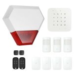 Lifebox - alarme maison sans fil wifi et gsm 4g connect�e casa avec sir�ne ext�rieure - kit 8