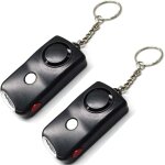 Alarme personnelle 130db lot de 2 porte - cl�s d'autod�fense avec lumi�re led, alarme de s�curit� d'urgence ...