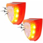 Alarme de scurit solaire stroboscopique davertissement extrieur de ferme cour et dtecteur de mouvement ...