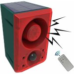 Alarme solaire stroboscopique alarme  capteur de mouvement 130 db avec tlcommande enregistrement de ...