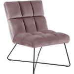 Hellin - alba fauteuil, velours, rose.