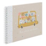 Album 12 photos de classe school bus 32cm beige