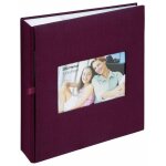 Ac - deco - album photo  pochettes 200 mmos square - l 23, 5 x l 25 cm - rouge fonc - livraison gratuite ...