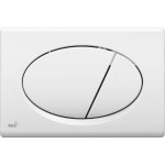 Alca plaque de commande double touche, blanc (m70)