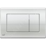 Alca - plaque de commande pour wc suspendus, chrome brillant (m271)