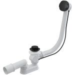 Alcadrain - alca siphon pour baignoire, vidange, noir mat (a55black)