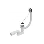 Alcadrain - garnitures de vidage - kit de vidage pour baignoire 570 mm, avec trop - plein, chromé a501 ... Alcadrain - garnitures de vidage - kit de vidage pour baignoire 570 mm, avec trop - plein, chromé a501 ...