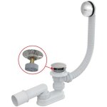 Alcadrain - garnitures de vidage - kit vidange et trop - plein baignoire, longueur 570 mm, click - clack, ...